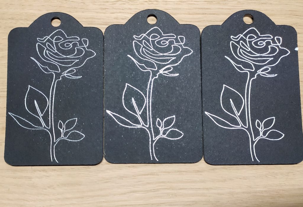 trois épaisseurs transfert foil cricut