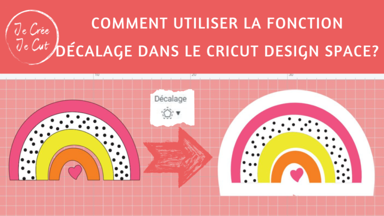 Comment utiliser la fonction décalage dans le Cricut Design Space